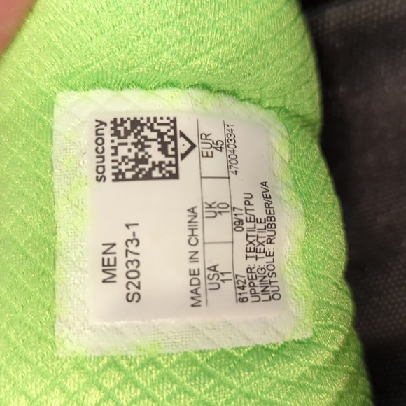 Men's US11 Saucony Ride 10 Everun running shoe - Picture 6 of 6